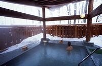 Outdoor Hot Spring Bath at Kyukamura Nyuto Onsenkyo