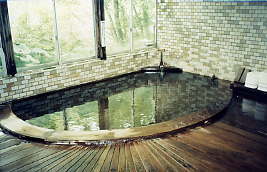 Indoor Hot Spring Bath at Nurukawa Sanso