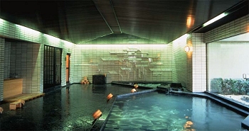 Indoor Hot Spring Bath at Ginsuiso Bekkan Choraku