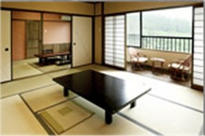 Japanese style room at Hotaru Ryokan 