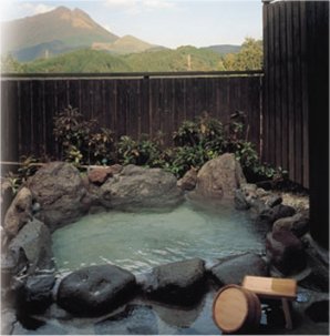 Private Outdoor Hot Spring Bath at Hotaru in Yufuin
