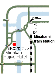 Map to Minakami Fujiya Hotel
