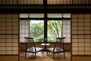 Seating Area in Guest Room at Matsuzakaya Honten