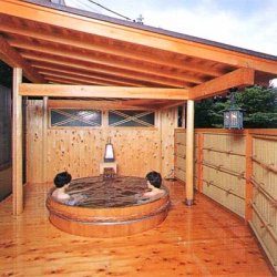 Indoor Hot Spring Bath at Mikawaya Ryokan
