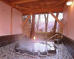 "Family Bath" (reserved hot spring bath) at Senkyoro