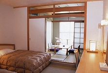 Combined Japanese-Western Style Room in the Bekkan