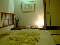 Room and Futon (your room may differ)