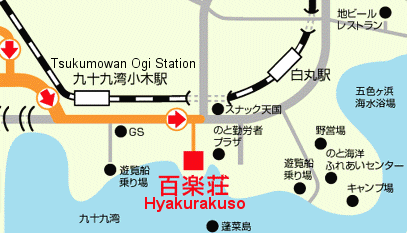 Map to Hyakurakuso