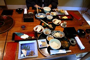 Cuisine at Kayotei (Your meals may differ)