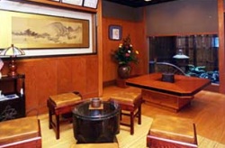 Lobby inside Mikuniya Ryokan