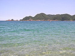 Satsu Beach (5 minute walk from Yusho)