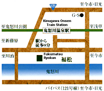 Map to Fukumatsu Ryokan