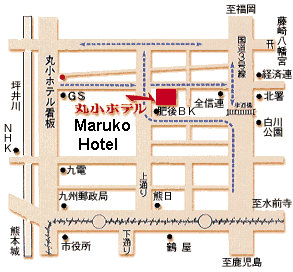 Map to the Maruko Hotel