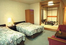 Western Style Guest Room at Maruko Hotel
