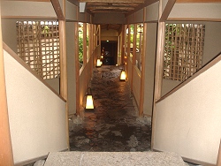 Corridor inside Gion Hatanaka
