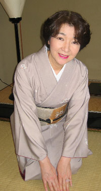 Matsui san (Mrs. Matsui, owner of the Hana Kanzashi)