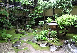 Japanese Garden at Hiiragiya Ryokan