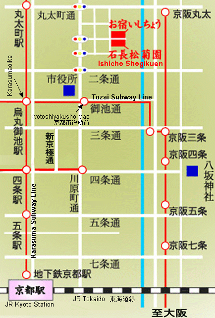 Map to Ishicho Shogikuen