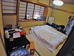 Guest Room at Motonago Ryokan (courtesy of RM, San Diego, California, USA)