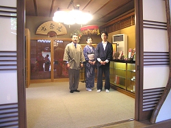 Staff at Motonago Ryokan