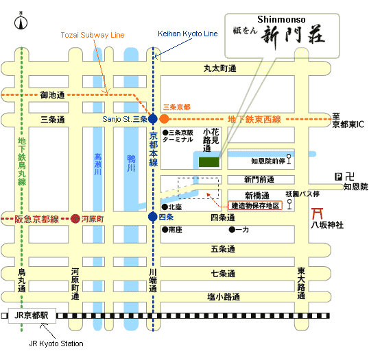 Map to Shinmonso
