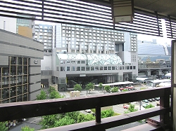 View from Tomiya Ryokan (JR Kyoto train station)