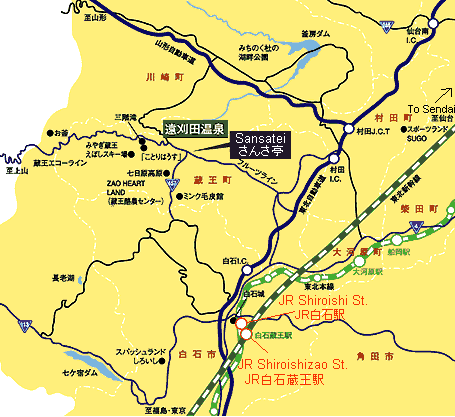 Map to Sansatei