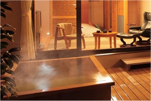 Private Hot Spring Bath in Guest Room