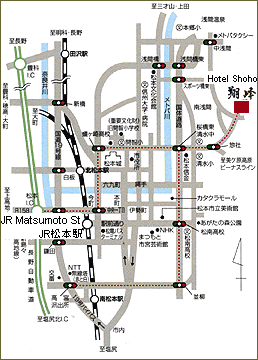 Map to Hotel Shoho