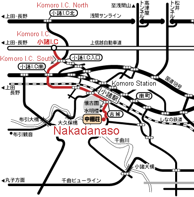 Map to Nakadanaso