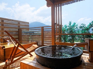 Private Hot Spring Bath (Can Be Reserved) at Hotel Tsubakino
