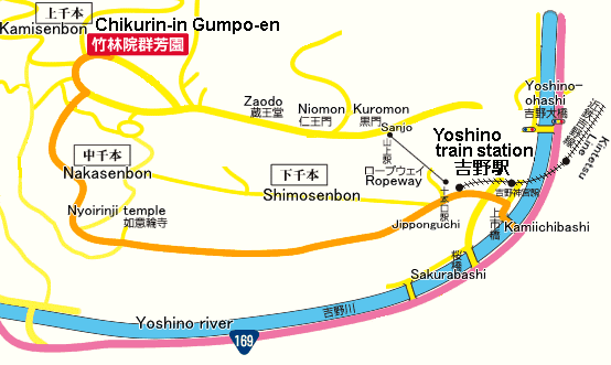 Directions to Chikurin-in Gumpo-en