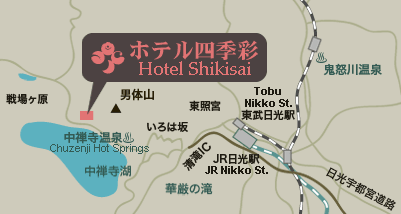 Map to Hotel Shikisai