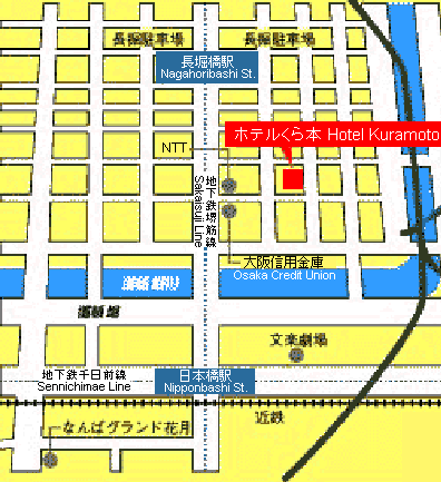 Map to Hotel Kuramoto