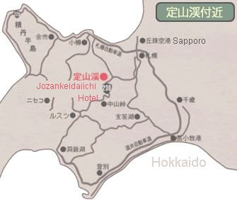 Map to Jozankeidaiichi Hotel