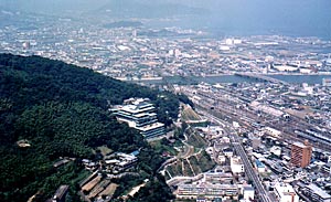 Hanajukai overlooking Takamatsu