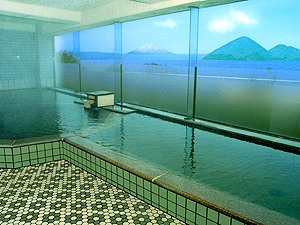 Indoor Hot Spring Bath at Toya Onsen Hotel