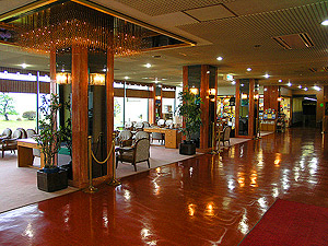 Lobby Inside Toya Onsen Hotel
