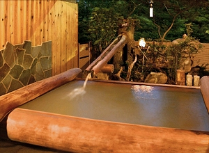 Outdoor Hot Spring Bath at Unzen Fukudaya