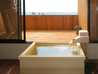 Private Indoor Hot Spring Bath (not in every room) at Iseya Ryokan