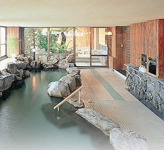Indoor Hot Spring Bath at Iseya Ryokan