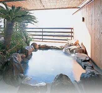Outdoor Hot Spring Bath at Iseya Ryokan