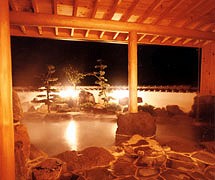 Outdoor Hot Spring Bath at Tsukumo Hotel