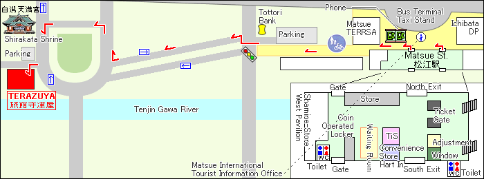 Map to Terazuya