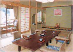 Guest Room at the Atami Juraku Hotel