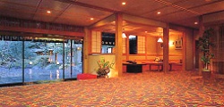 Lobby inside Ikona Ryokan