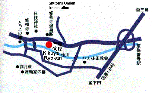 Directions to Kikuya Ryokan