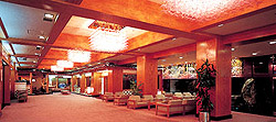 Lobby inside the Komatsu View Hotel