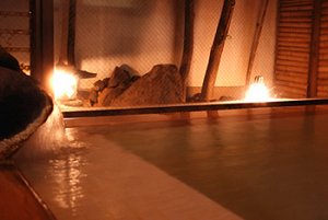 Indoor Hot Spring Bath at Okawa Ryokan