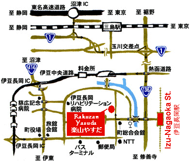Map to Rakuzan Yasuda's